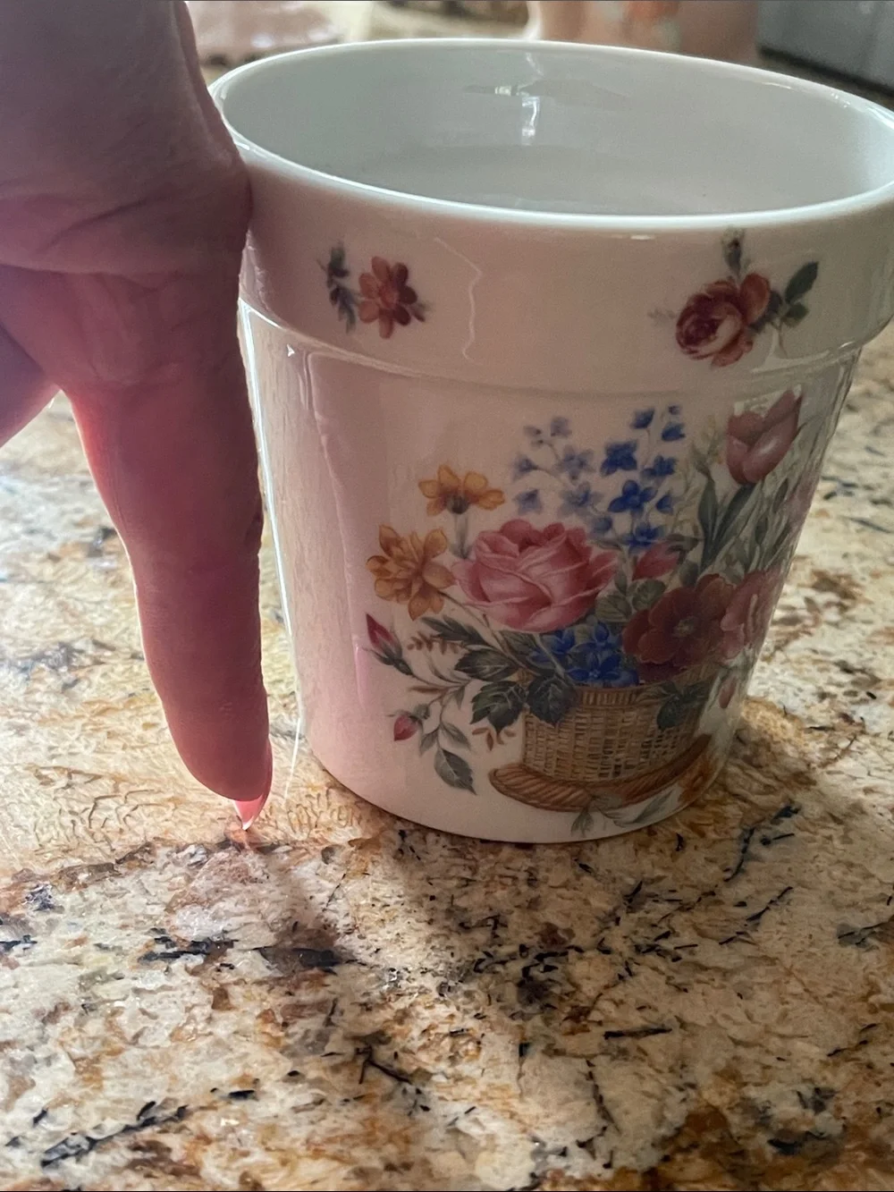 VINTAGE FRANCE! Limoges White Porcelain Flower Pot